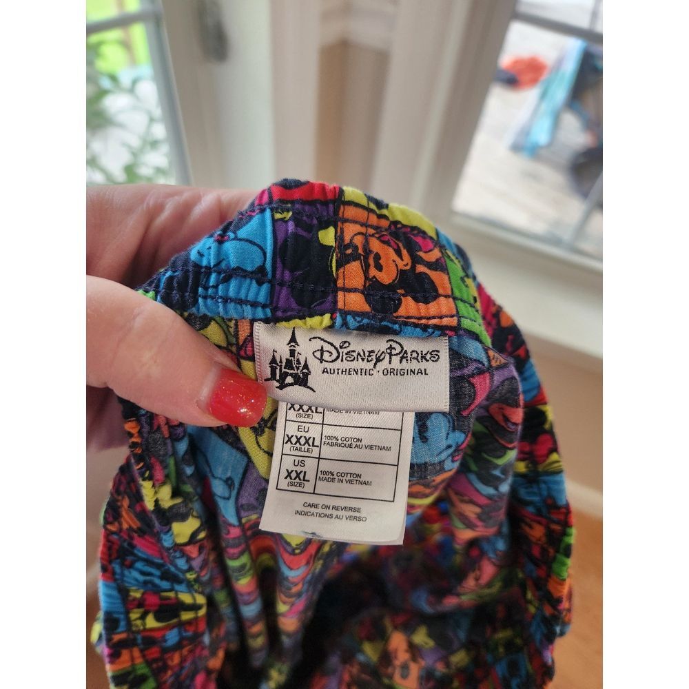 Disney Parks Unisex Multi Color Mickey Mouse Pajama Pants Size XXL - Picture 5 of 5